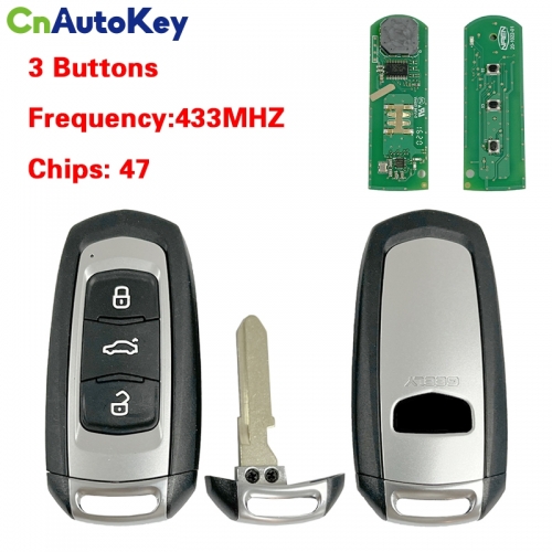 CN031002  For Geely Vision X6 frequency 433Mhz chip 47 smart car key