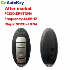 CN027079  Nissan Altima 2019+ Smart Key, 5Buttons, KR5TXN4 S180144507 HITAG AES NCF29A1M, 433MHz 285E3-6CA6A Keyless Go