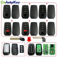 CS007170 3/4/5/6 Button Smart car keyFor Toyota Replacement Upgraded Remote Car Key shell