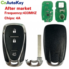CN014101 OEM Smart Key 3 Button 433MHZ With  4A Chip For Chevrolet