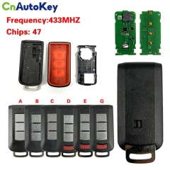 CN011026 for Mitsubishi Mirage 2013 2014 2015 2016 2017 2018 2019 Mirage G4 2016-2020 Remote Key Fob OUC003M ID47 Chip 315MHz FSK
