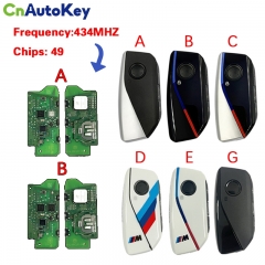 CN006141  BMW PCB 2022-2024 Smart Proximity Key 4 Buttons 433MHz FCC ID: IYZBK1 ID49 HITAG PRO PCF7953V
