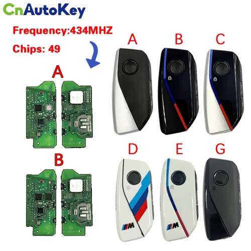 CN006141  BMW PCB 2022-2024 Smart Proximity Key 4 Buttons 433MHz FCC ID: IYZBK1 ID49 HITAG PRO PCF7953V