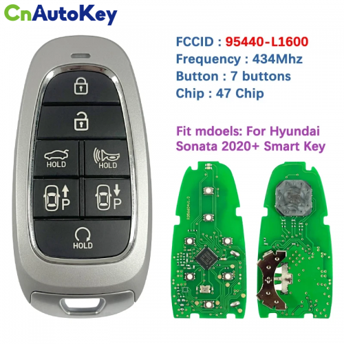 CN020242 2020-2022 Hyundai Sonata / 7-Button Smart Key / PN: 95440-L1600 / TQ8-FO8-4F28