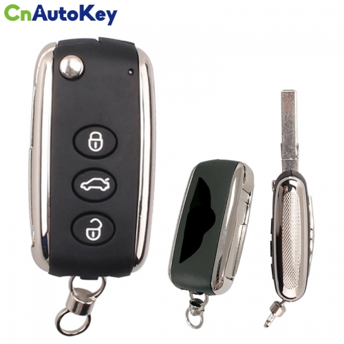 CS012001 Replacement New 3 Button Key Remote Blank Case Shell Cover Fob For Ben-tley Replacement Remote Key