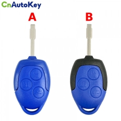CS018008 Replacement 3 Button Transit Connect Set Remote Key Shell For Ford Blue Case