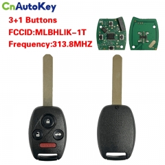 CN003175 3+1 Button Remote Control Key  for Honda CRV  313.8mhz PCF7961 FCC MLBHLIK-1T