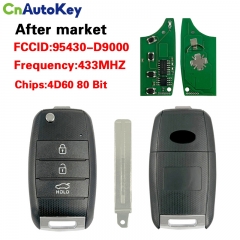 CN051023 2017 KIA Sportage Remote Flip Fob 433MHZ 4D60 95430-D9000 TQ8-RKE-4F27