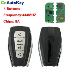 CN031017  Original Geely 4 Button Smart key 8A CHIP 434mhz