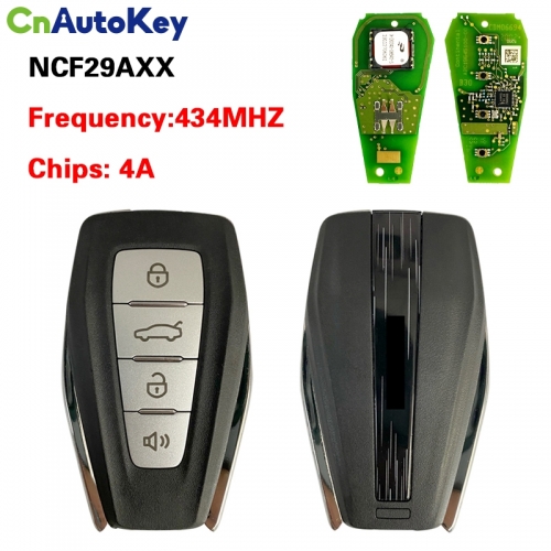 CN031010  Original Geely 4 Button Smart key  4A NCF29AXMTT CHIP