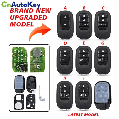 CS003063 2/3/4 Buttons Replacement Upgraded car remote shell For Honda New XRV CRV HRV FIT ZRV