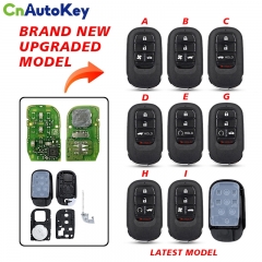 CS003064 4/5 Buttons Replacement Upgraded car rem shell For Honda New XRV CRV HRV FIT ZRV