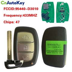 CN020129 For Hyundai Tucson Smart Key Remote 2018, 3 Buttons 433MHz 95440-D3010
