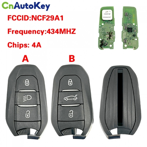 CN017048 For Fiat LANCIA Smart Key 3Buttons IM3A NCF29A1 4A Chip 434MHz A3M05 A3M15 A3M65