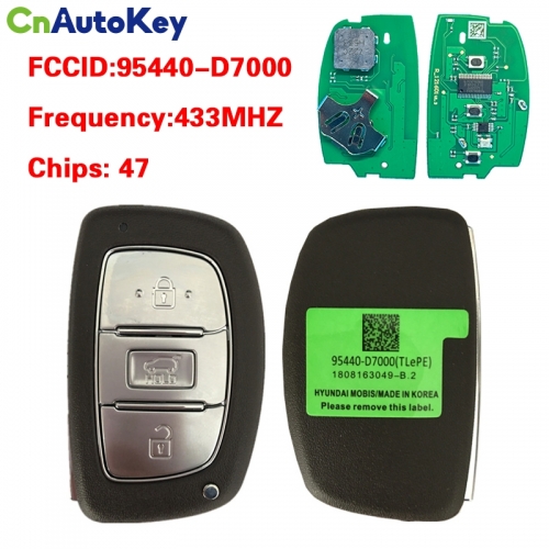 CN020131 For Hyundai Tucson 2019 Smart Remote Key 3 Buttons 433 MHz 95440-D7000