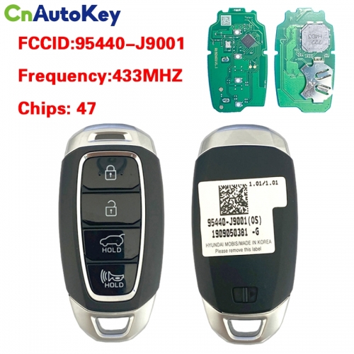 CN020161 Hyundai Kona 2020 Genuine Smart Remote Key 4 Buttons 433MHz 95440-J9001
