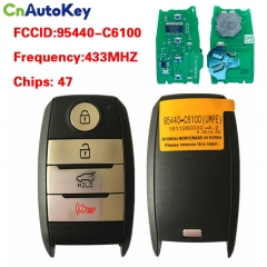 CN051047 Genuine KIA Sorento Genuine Smart Key Remote 2017 4 Buttons 433MHz 95440-C6100