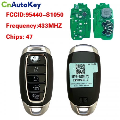 CN020168 Genuine Hyundai Santa Fe 2019+ Smart Key, 5Buttons, 433MHz 95440-S1050 Keyless Go