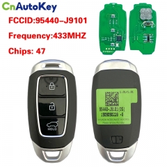 CN020160 Genuine Hyundai Kona 2020+ Smart Key, 3Buttons, 433MHz 95440-J9101 Keyless Go 47 chip
