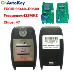 CN051087 2018-2019 Kia Sportage  4-Button Smart Key  PN 95440-D9500  TQ8-FOB-4F08