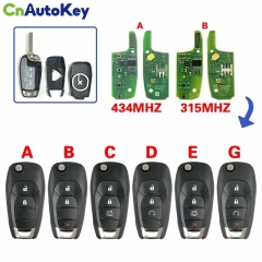 CN014132 2/3/4 Button Auto Key Car Key For Chevrolet Cruze Aveo Malibu Chevy 2014-2018 Spark Niva HU100 Blade Key Car