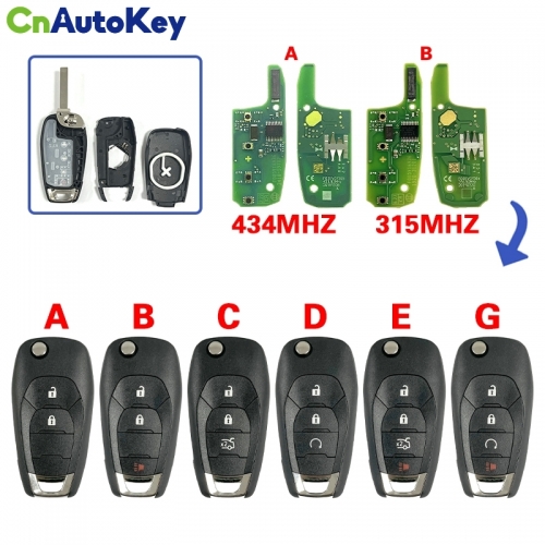 CN014132 2/3/4 Button Auto Key Car Key For Chevrolet Cruze Aveo Malibu Chevy 2014-2018 Spark Niva HU100 Blade Key Car