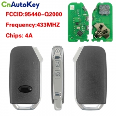 CN051377     95440-Q2000 For Kia Sportage K5 Forte 2018 9544 - Q2000 81996-M6100 4A 433MHz Remote Key Fob