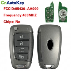 CN020524 Hyundai Elantra 2021 Genuine Flip Remote Key 433MHz 95430-AA000