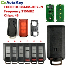 CN011015 Smart Remote Key 315MHz for Mitsubishi Lancer Outlander 2008-2016 OUC644M-KEY-N(without logo)