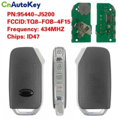 CN051154  95440-J5200 Smart Remote Key 4 Button 434MHz ID47 Chip for KIA Stinger 2018 2019+ FCCID: TQ8-FOB-4F15