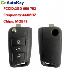 CN001149  2GD 959 752 Remote Key MQB 5C Fob for Volkswagen Golf Polo 2017 2018 2019 2020 2021