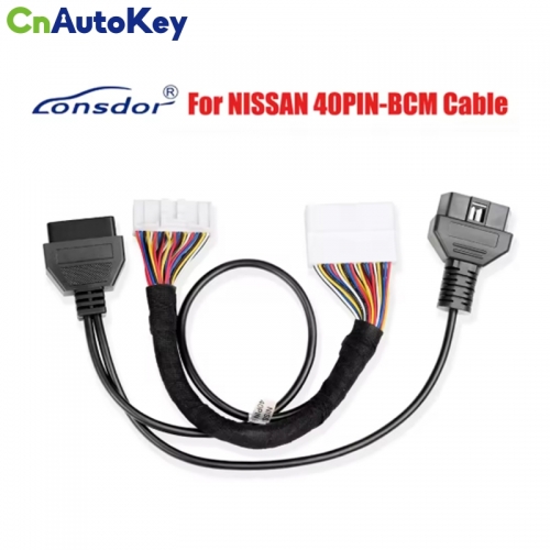 CNP244  NISSAN 40PIN-BCM Cable For Nissan X-Trail T33/Pathfinder/Mitsubishi Outlander/Sylphy B18 Works With K518ISE K518S