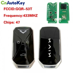 CN107001 Original 3 button  smart key for kaiyi SMART KEY 47 CHIP 433mhz