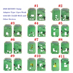 CNP245 2026 KEYDIY Clamp Adapter Type 12 Pieces of Adapter Boards Work with KD-X4, KD MAX and Other Devices Support Permanent