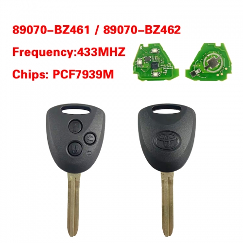 CN007385 Toyota Raize 2023 Genuine Remote Key 3 Buttons 433MHz PCF7939M 89070-BZ461 / 89070-BZ462