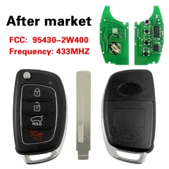 CN020118 Oem 2017 Hyundai Santa Fe Flip Key Keyless Remote Fob TQ8-RKE-4F31 95430-2W400 433MZ 4D60 80BIT