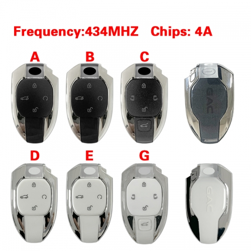 CN091002 434MHZ 4A chips 4 Button Remote For Trumpchi GAC GN8 GS3