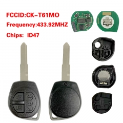 CN048020 T61M0  37145-62R10 Remote  For Suzuki cultus Xcross SX4 433.92MHz FSK PCF7961X / HITAG 3 / 47 CHIP