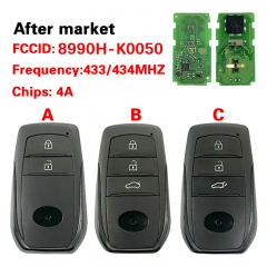 CN007364 Genuine Toyota Yaris 2023+ Smart Key, 2Buttons 8990H-K0050 433MHz, B3H2K2R