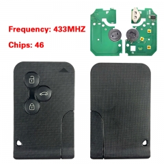 CN010002 3 Buttons 433MHz PCF7947 For Renault Megane Scenic 2003-2008