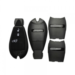 CS015049 3 Button Remote Case Smart Key Shell For Chrysler Dodge Jeep With Uncut Blade