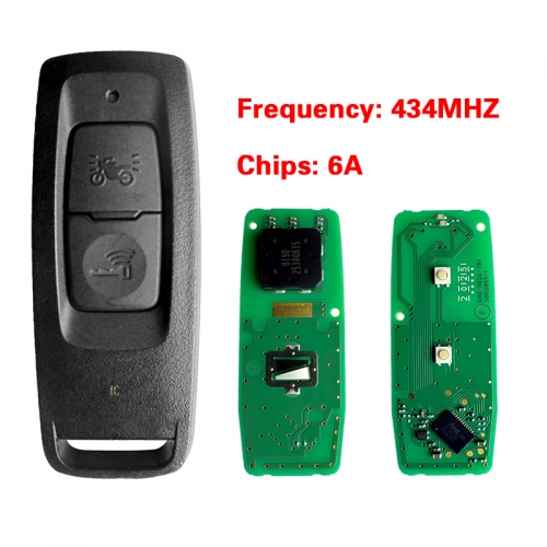 MK0329 For Honda pcx160 FORZA motorcycle smart key Chip ID47 434FSK