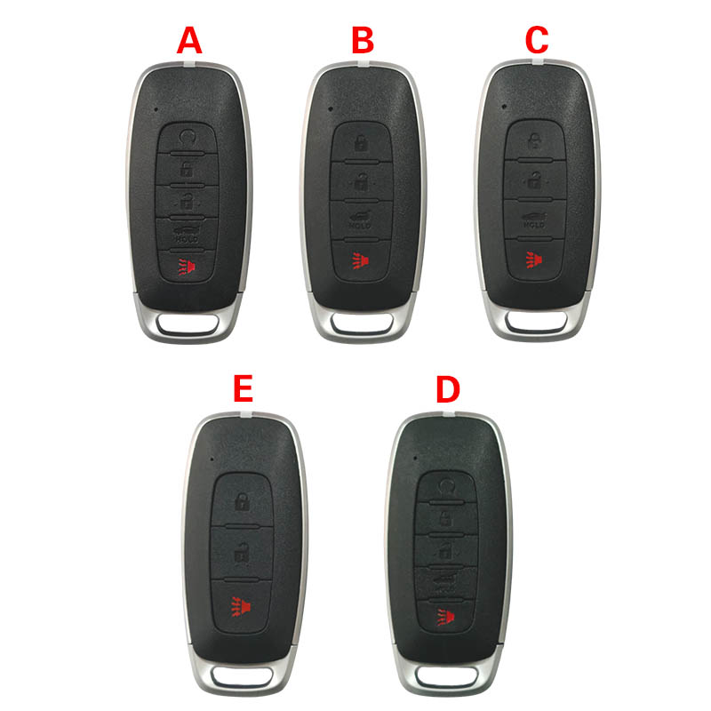 CS027038 Suitable for Nissan Smart Key Housing 2+1/3+1/4+1 buttons