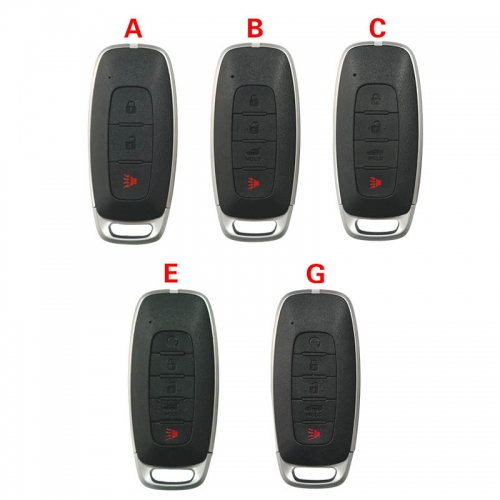 CS027038 Suitable for Nissan Smart Key Housing 2+1/3+1/4+1 buttons