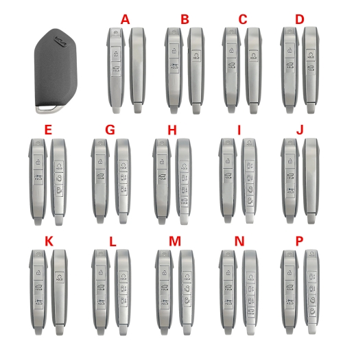 CS051054 For Kia 3/4/5/6/7/8Buttons Key Case