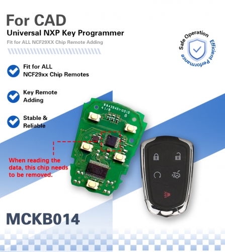 MCKB014 NXP KILLER Adapter For Cadillac ATS XTS 2015-2019 CTS ATS XTS ATSL SRX 2014-2018 HYQ2AB HYQ2EB 315MHZ/434MHZ