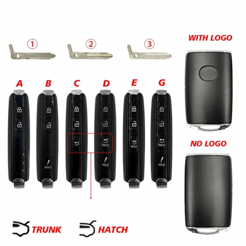 CS026030 2/3/4 Buttons For Mazda Key SHELL