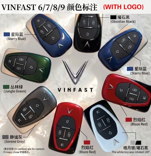 CS070001 Smart Key Shell 4 Button For Vinfast