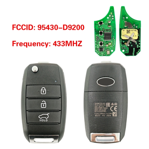 CN051450 OEM 3-Button Smart Remote Key for Kia Sportage 2015-2018 433MHz 95430-D9200