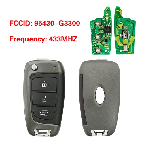 CN020577 OEM 3-Button Smart Remote Key for Hyunda Elantra GT 433MHz 95430-G3300